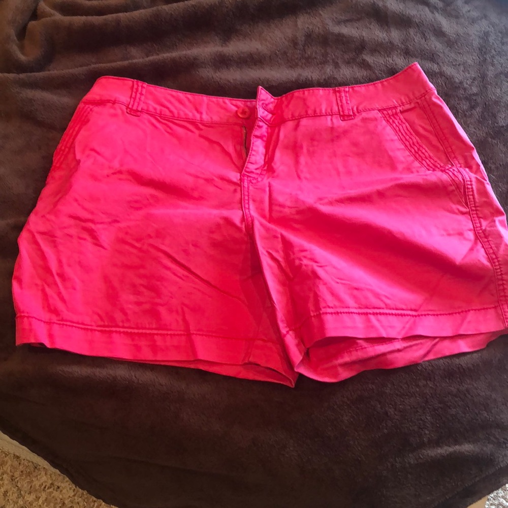 Maurice’s pink shorts